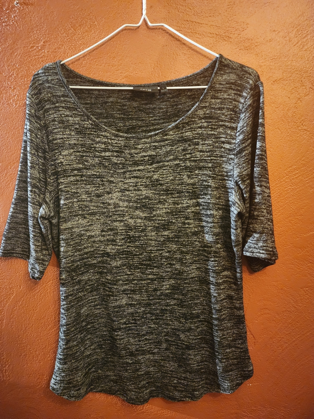 Apt. 9 Heathered Gray Short Sleeve Top